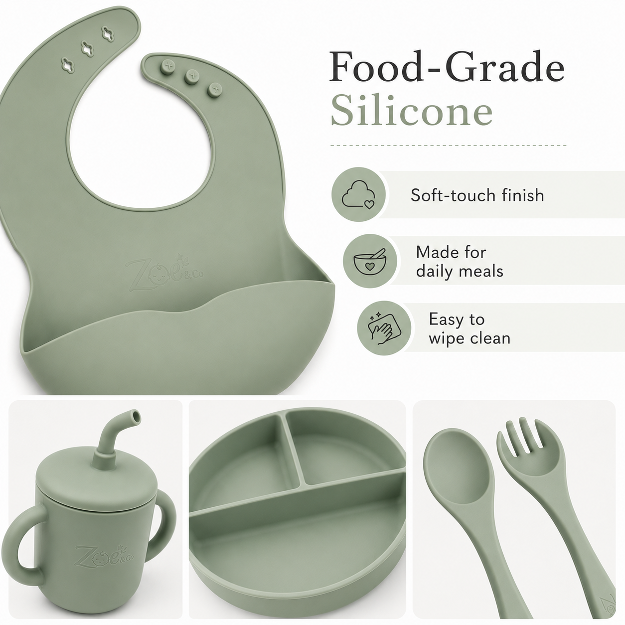 Sage Earthy green, our best-seller
